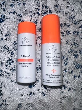 Drunk Elephant C Firma base liquid and fresh day serum